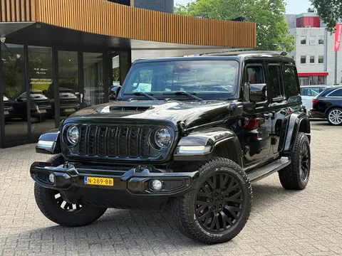 Jeep Wrangler Unlimited 4xe 380 Rubicon BRUTE!|Garantie|Khan |ACC|stoel+stuurwielverwarming |Carplay|Trekhaak|Alpine|Cabrio